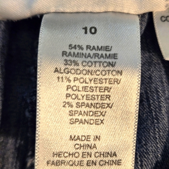 Vintage Alfred Dunner Classic Pullon Women's 10 Denim Blue Jeans Flat Front - Picture 6 of 16